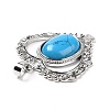 Synthetic Turquoise Pendants G-I322-04P-04-4