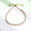 304 Stainless Steel Pave Clear Cubic Zirconia Tennis Bracelets BJEW-G754-03G-02-2