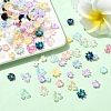 200Pcs 4 Styles Acrylic & Resin Bead Caps FIND-YW0010-10-4
