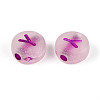 Luminous Frosted Acrylic Beads FACR-T008-02Y-2