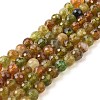 Natural Yellow Green Tourmaline Beads Strands G-Z106-A06-6mm-2