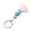 Synthetic Turquoise Keychain KEYC-JKC00843-01-4