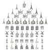 SUNNYCLUE 72Pcs 12 Styles Tibetan Style Alloy Pendants PALLOY-SC0003-59AS-1