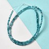 Natural White Jade Imitation Aquamarine Beads Strands G-B064-A09-1-2