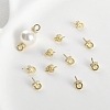 Brass with Cubic Zirconia Peg Bails LS-KK-B087-13A-G-2
