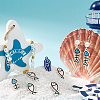 24Pcs 4 Colors Alloy Enamel Pendants FIND-SC0012-04-4