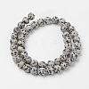 Natural Dalmatian Jasper Bead Strands G-G735-68-8mm-2