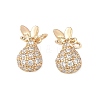 Brass Micro Pave Cubic Zirconia Pendants KK-L256-16G-1