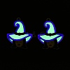 Halloween Theme Rack Plating Luminous Alloy Enamel Pendants ENAM-N056-235P-2