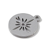 Non-Tarnish 304 Stainless Steel Pendants STAS-B062-12P-2