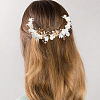 Alloy & Rhinestone & Resin Floral Hair Bands Embellishments for Women OHAR-WH20009-02B-7