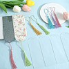 DIY Bookmark Making Kits. with Transparent Acrylic & Polyester Tassel Decoration DIY-SP0001-92B-4