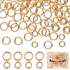 Beebeecraft 240Pcs 2 Styles Brass Open Jump Rings KK-BBC0002-75-1