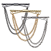 3Pcs 3 Colors Brass Tie Clips AJEW-FH0006-91-1
