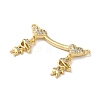 Brass Pave Cubic Zirconia Pendants KK-M287-06G-C-2