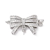 Brass Micro Pave Clear Cubic Zirconia Box Clasps LS-KK-G427-09P-1
