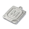 Anti-Tarnish 304 Stainless Steel Pendants STAS-U033-01P-M-2