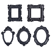 5Pcs 5 Styles Resin Embossed Photo Frames AJEW-FG0003-33-1