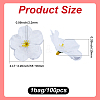100Pcs Cloth Artificial Flower Head AJEW-GF0013-17C-2