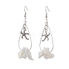 6 Pairs 6 Styles Natural Trochid Shell Dangle Earrings EJEW-JE06082-4