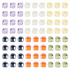 240Pcs 6 Colors Cubic Zirconia Bead ZIRC-TA0001-27-3