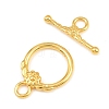 Brass Toggle Clasps KK-G548-42G-02-2