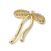 Rack Plating Brass Micro Pave Clear Cubic Zirconia Pendants LS-KK-H463-12G-2