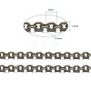 Brass Cable Chains X-CHC-034Y-AB-NF-3
