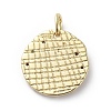 Brass Micro Pave Cubic Zirconia Pendants ZIRC-G157-03B-01G-2