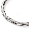 304 Stainless Steel Round Snake Chain Necklaces for Women NJEW-G140-13GP-2