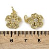 Brass Micro Pave Cubic Zirconia Pendants KK-I358-063G-F-3