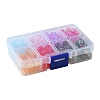 200Pcs 8 Colors Transparent Crackle Acrylic Beads CACR-FS0001-03-2