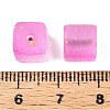 Frosted Glass Beads with Golden Glitter Powder X1-DGLA-NH001-8mm-01H-3