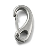 304 Stainless Steel Push Gate Snap Keychain Clasp Findings STAS-B082-04A-P-1