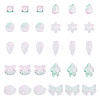 64Pcs Gradient Color Transparent Glass Beads GLAA-TA0003-48E-1