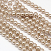 Eco-Friendly Dyed Glass Pearl Round Beads Strands HY-A002-10mm-RB021-1