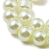 Baking Painted Pearlized Glass Pearl Round Bead Strands HY-XCP0001-14-3