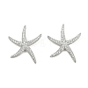 Brass Micro Pave Clear Cubic Zirconia Pendants KK-G535-02A-P-1