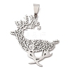 201 Stainless Steel Pendants STAS-Q341-22P-1