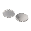 Non-Tarnish 316 Surgical Stainless Steel Cabochon Tray Settings X-STAS-I187-01D-P-3