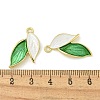 Rack Plating Alloy Enamel Pendants FIND-M033-32G-3