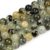 Natural Prehnite Beads Strands G-P322-48-10mm-01-2