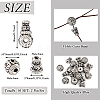 Tibetan Style Alloy 3 Hole Guru Beads FIND-TAC0017-34A-4