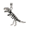 304 Stainless Steel Pendants STAS-D207-04AS-1