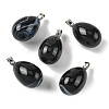 Natural Banded Agate Pendants GG-K002-08A-17-1