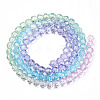 Transparent Glass Beads Strands X-GLAA-E036-07T-3