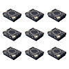 10Pcs Sun Moon Star Printed Cardboard Gift Boxes CBOX-TA0001-21C-2