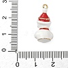 Christmas Alloy Enamel Pendants ENAM-F156-01G-05-3