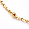 304 Stainless Steel Satellite Chain Anklets X-AJEW-AN00393-2
