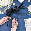 Gauze Mesh Veil Cloth with Aligator Hair Clip AJEW-WH20018-97A-3
